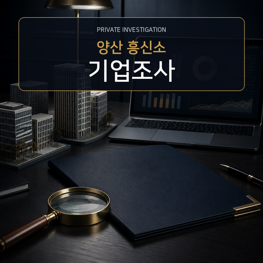 양산 기업·거래처 조사 전문 흥신소