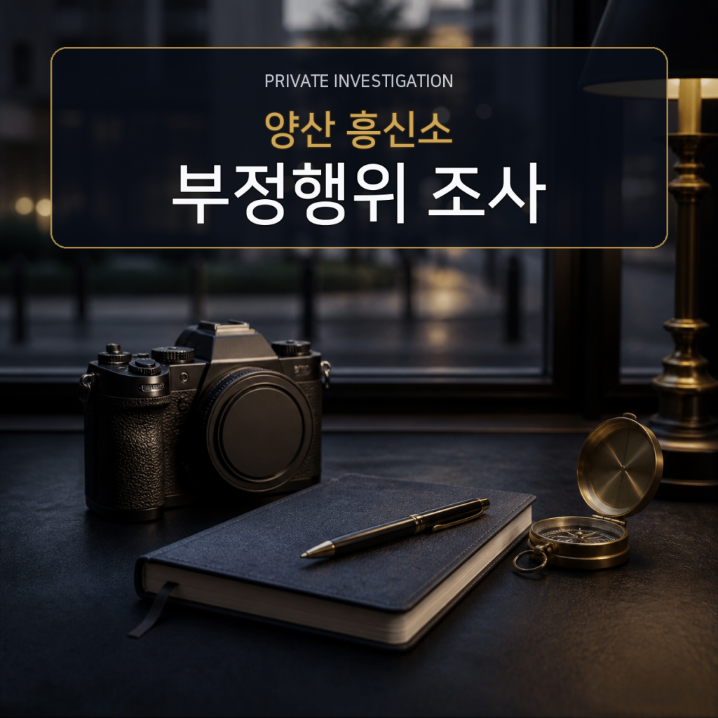 양산 부정행위 사실조사 전문 흥신소